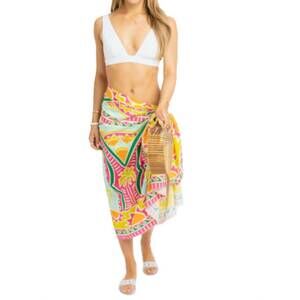 NEW KARLIE women's palm beach sarong in multicolor